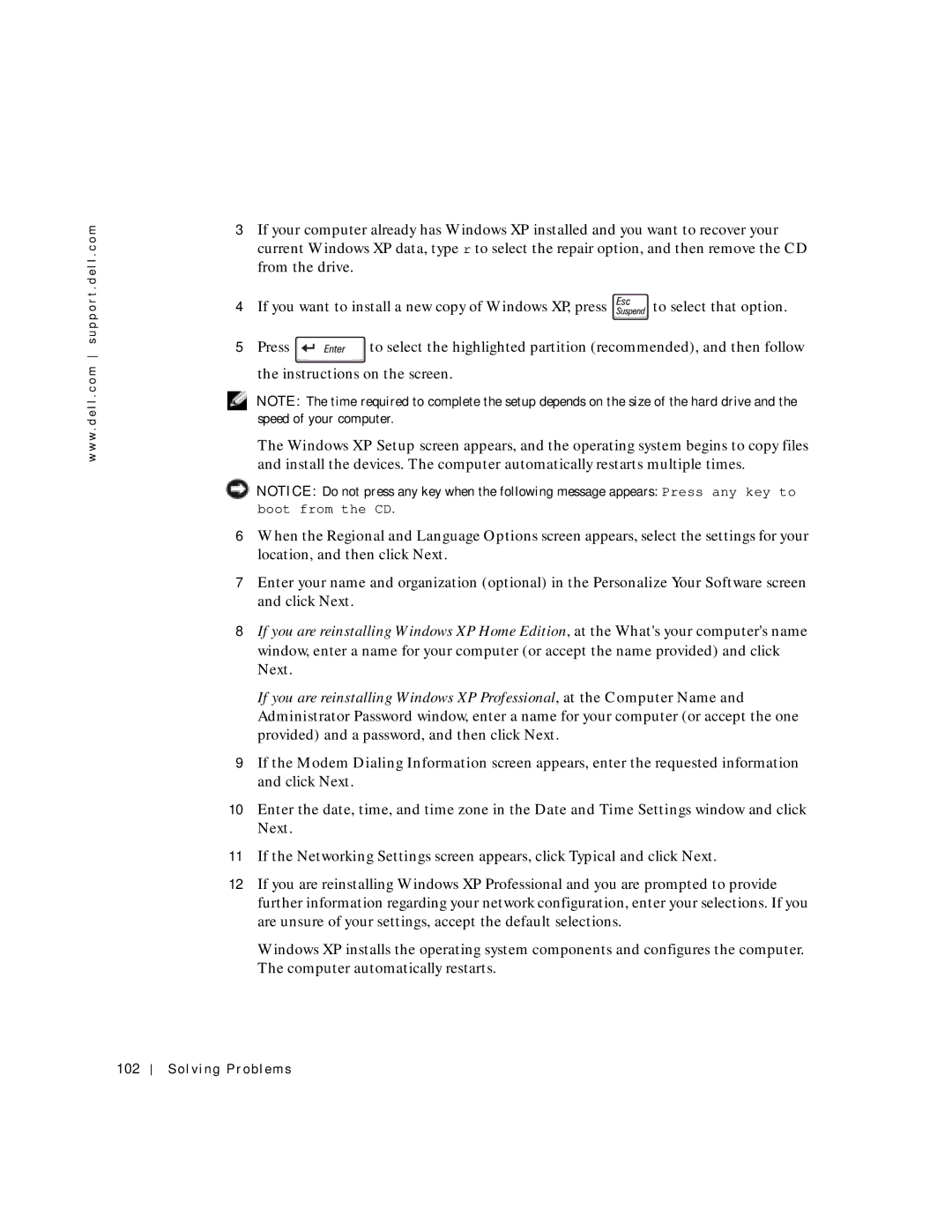 Dell 500m manual Solving Problems 