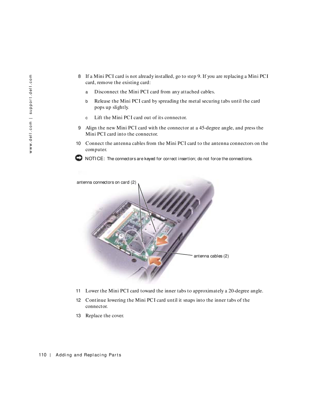 Dell 500m manual Adding and Replacing Parts 