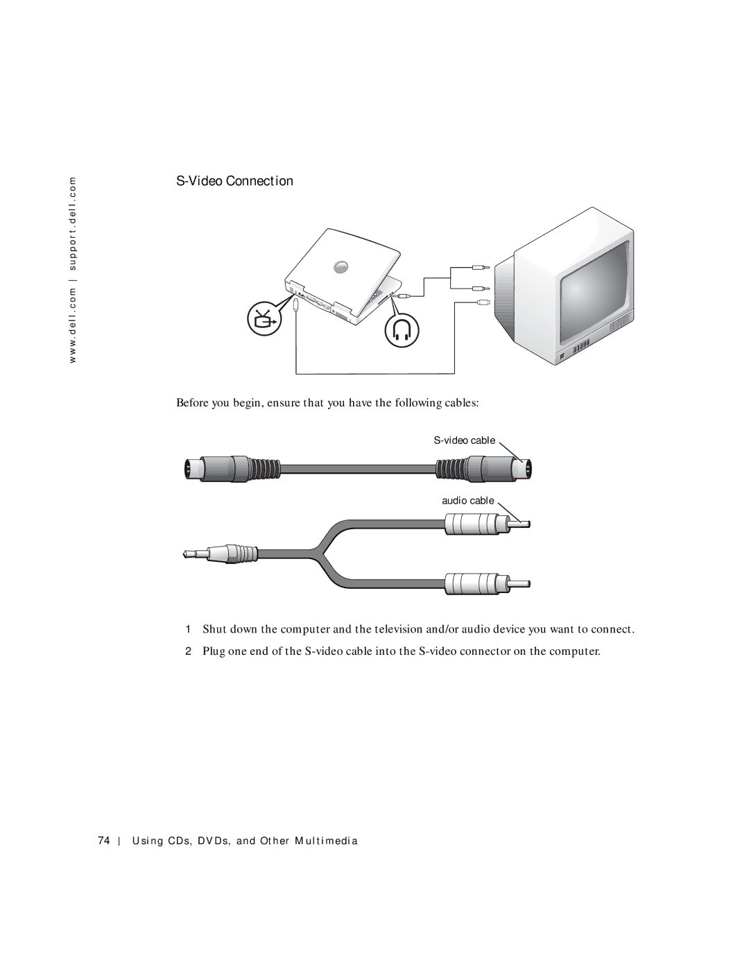 Dell 500m manual Video Connection 