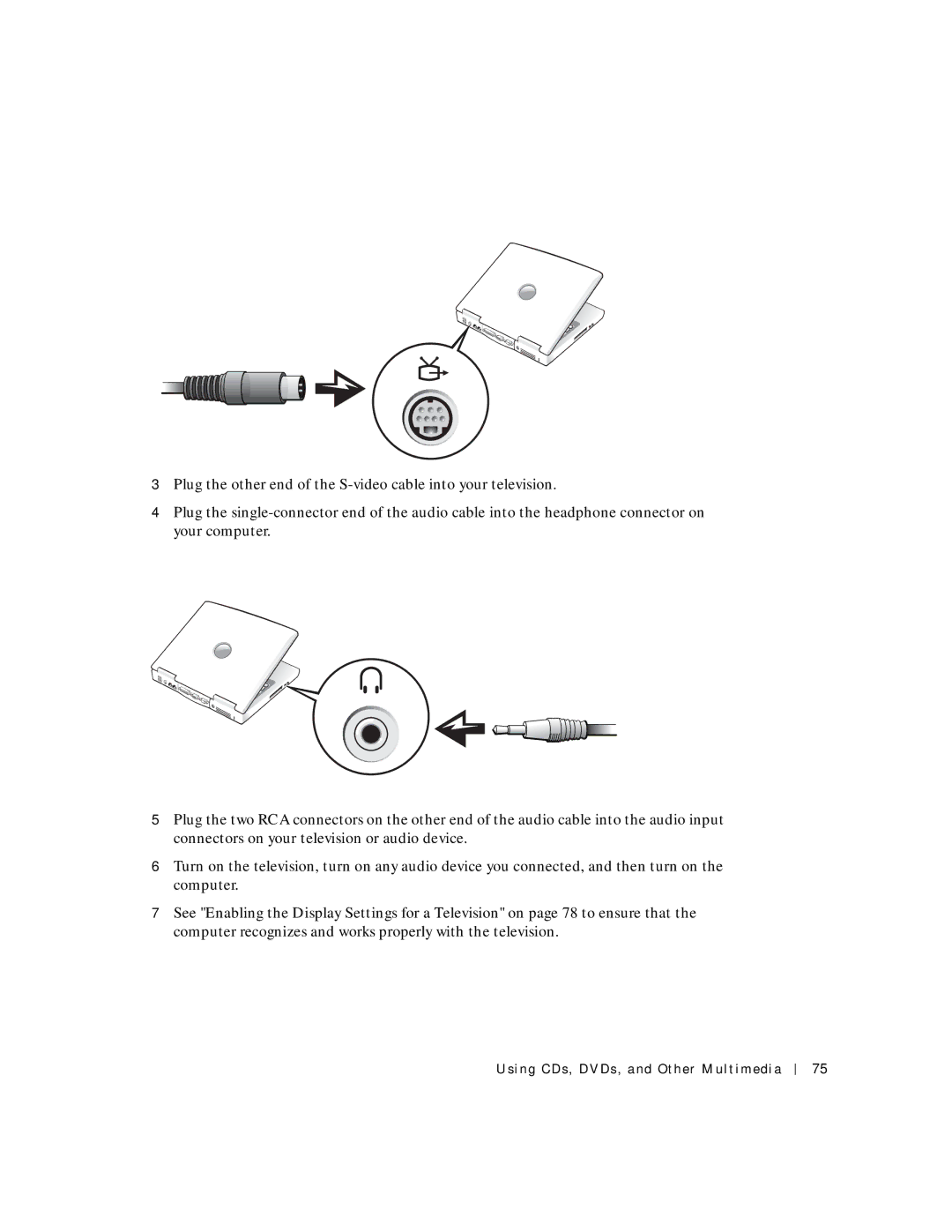 Dell 500m manual Using CDs, DVDs, and Other Multimedia 