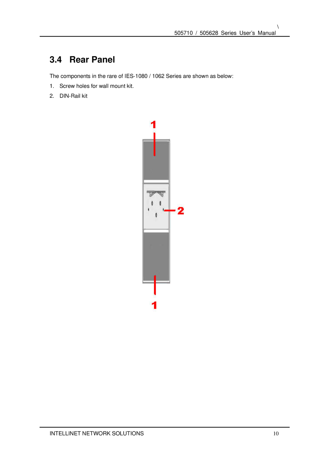 Dell 505710 user manual Rear Panel 