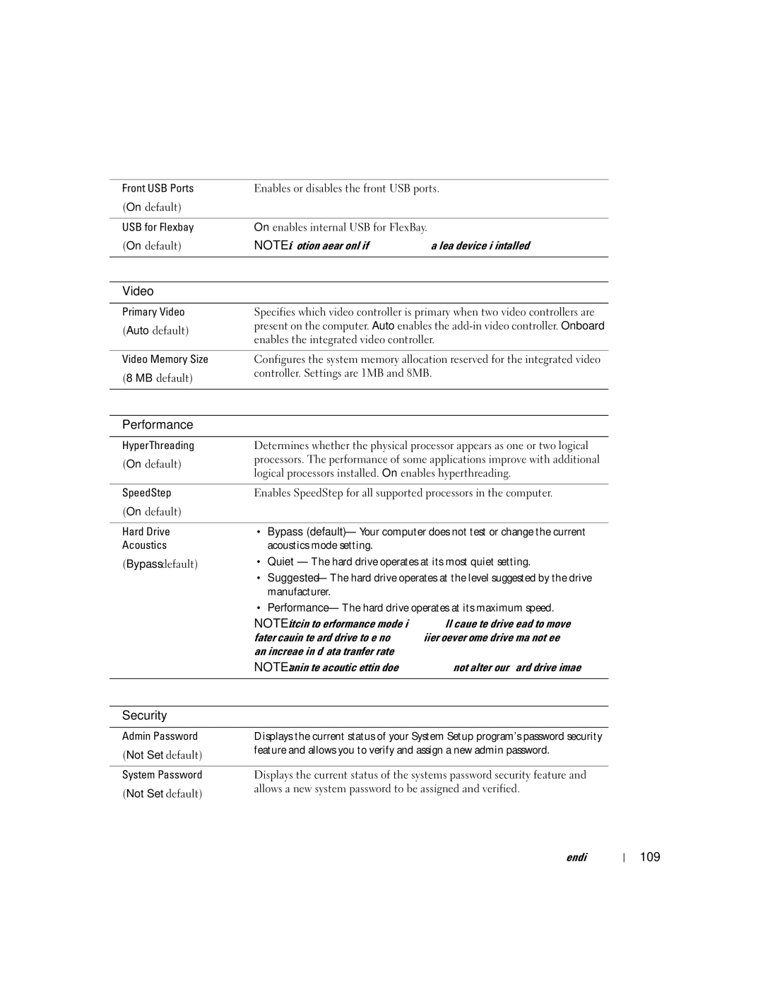 Dell 5100 manual 109 