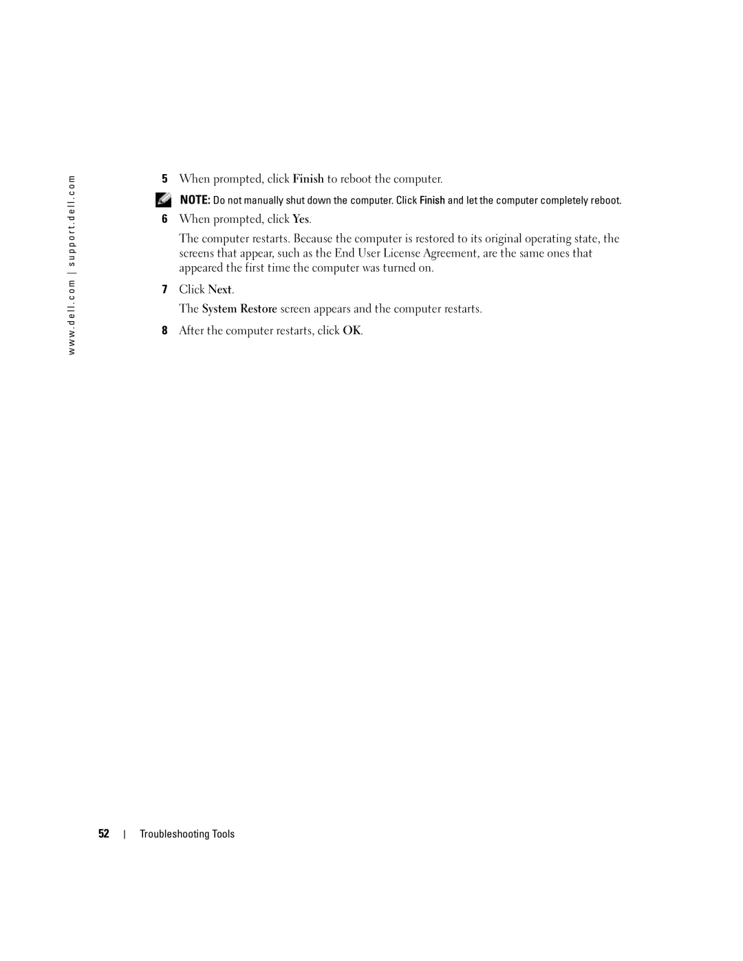 Dell 5100 manual Troubleshooting Tools 