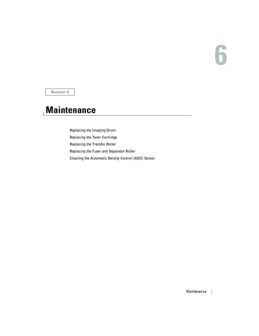 Dell 5100cn owner manual Maintenance 