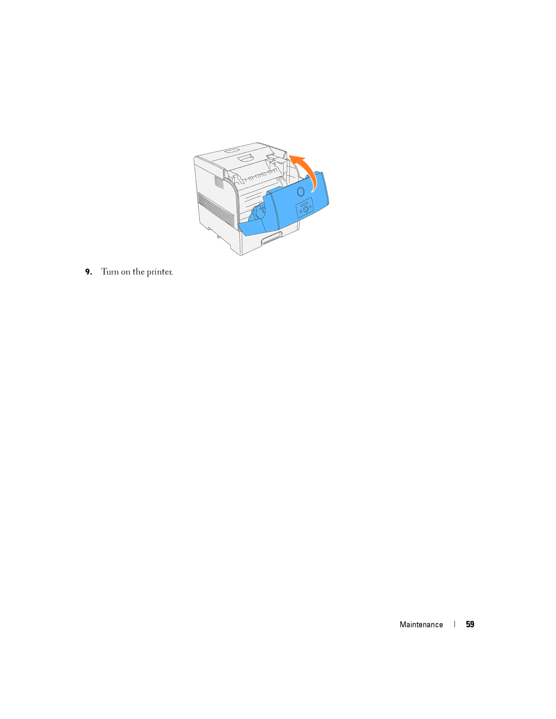 Dell 5100cn owner manual Turn on the printer 