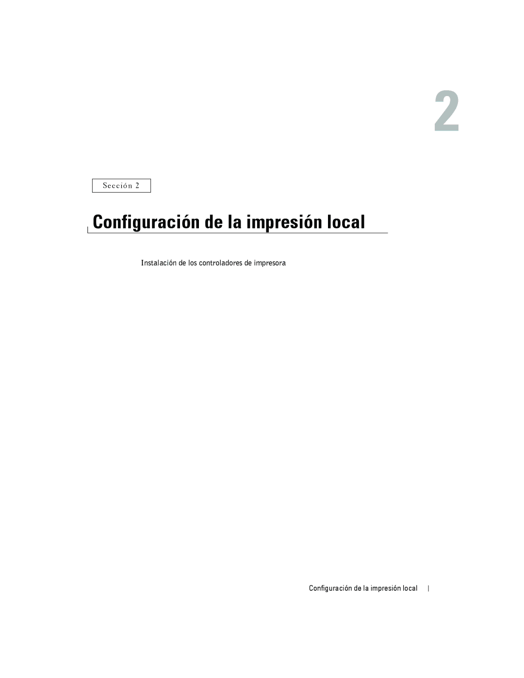 Dell 5100cn manual Configuración de la impresión local 