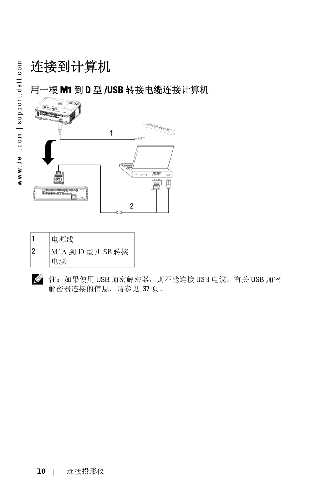 Dell 5100MP owner manual 连接到计算机 