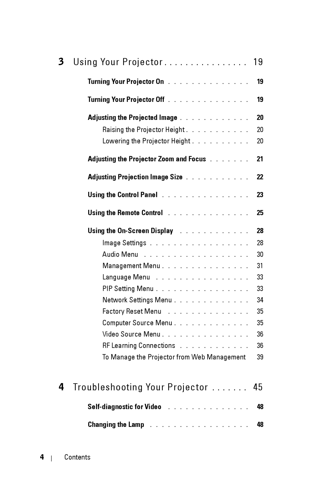 Dell 5100MP owner manual Troubleshooting Your Projector 