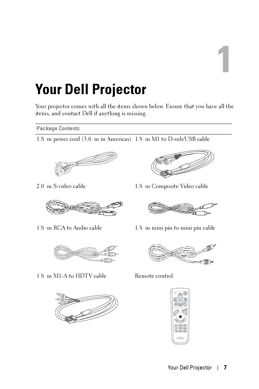 Dell 5100MP owner manual Your Dell Projector 