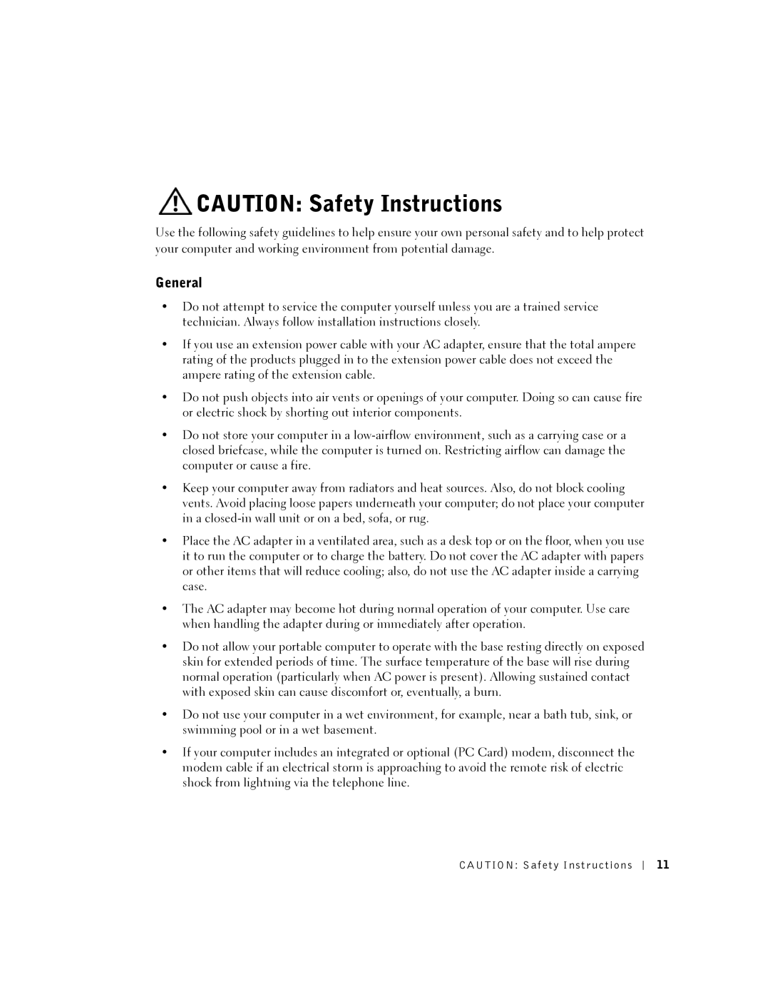 Dell PP07L, 5150, 5100, PP08L owner manual General 