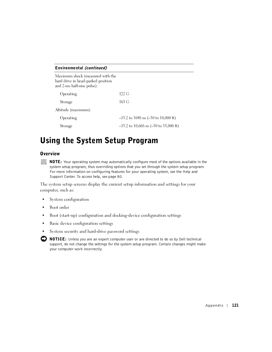 Dell 5100, 5150, PP08L, PP07L owner manual Using the System Setup Program, Overview 