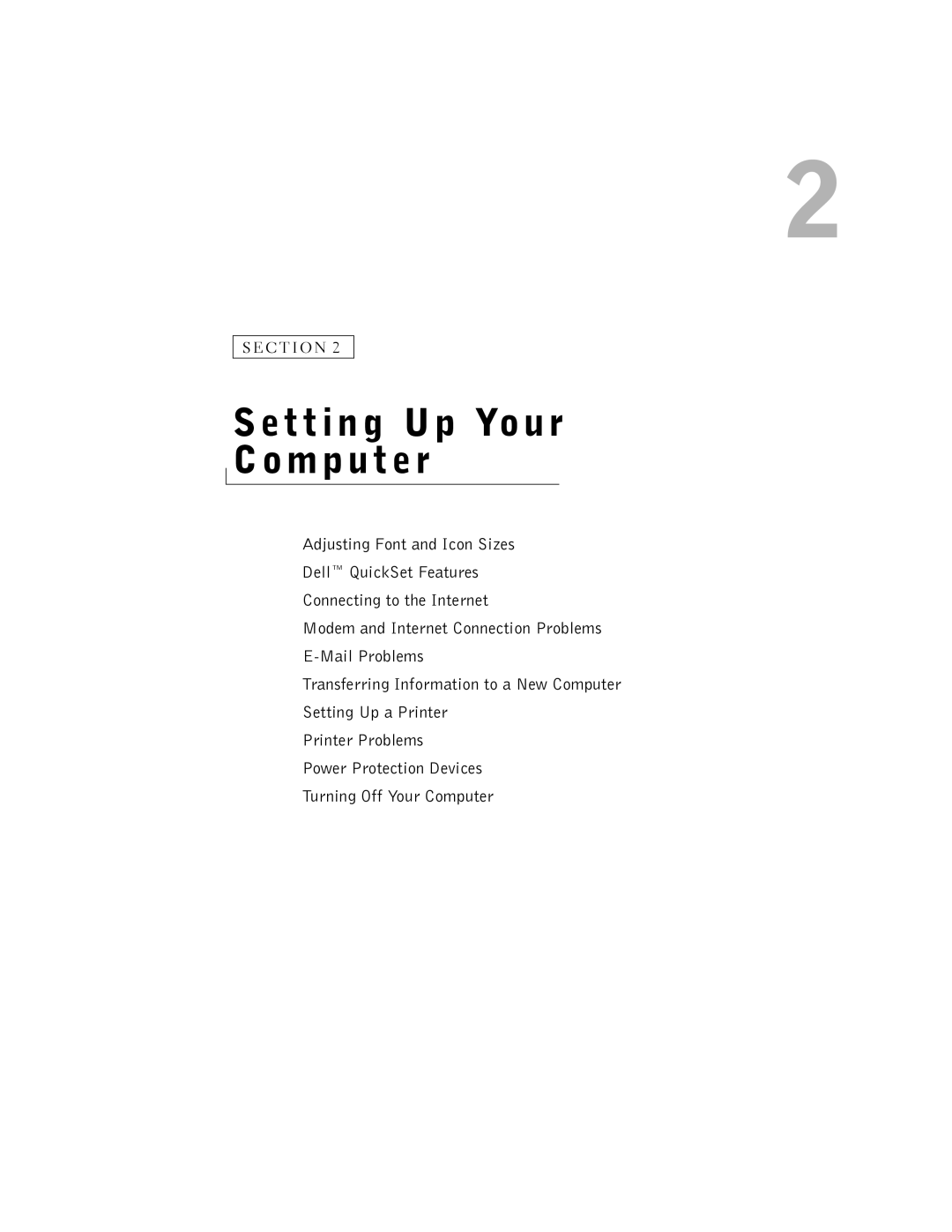 Dell PP07L, 5150, 5100, PP08L owner manual Setting Up Your Computer 