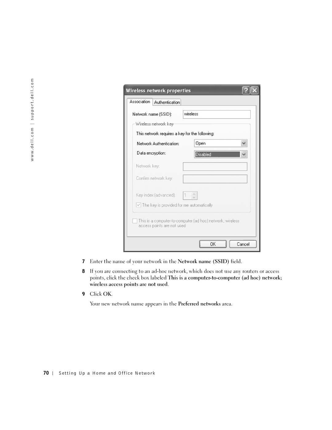 Dell PP08L, 5150, 5100, PP07L owner manual Setting Up a Home and Office Network 