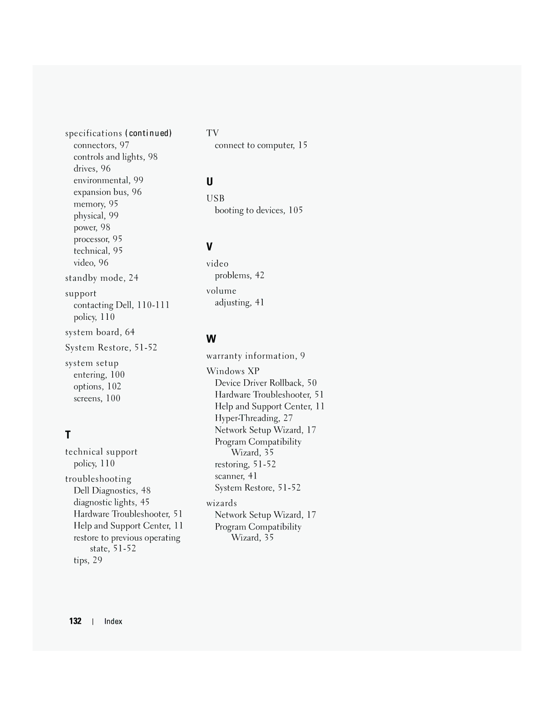 Dell 5150C owner manual Usb 