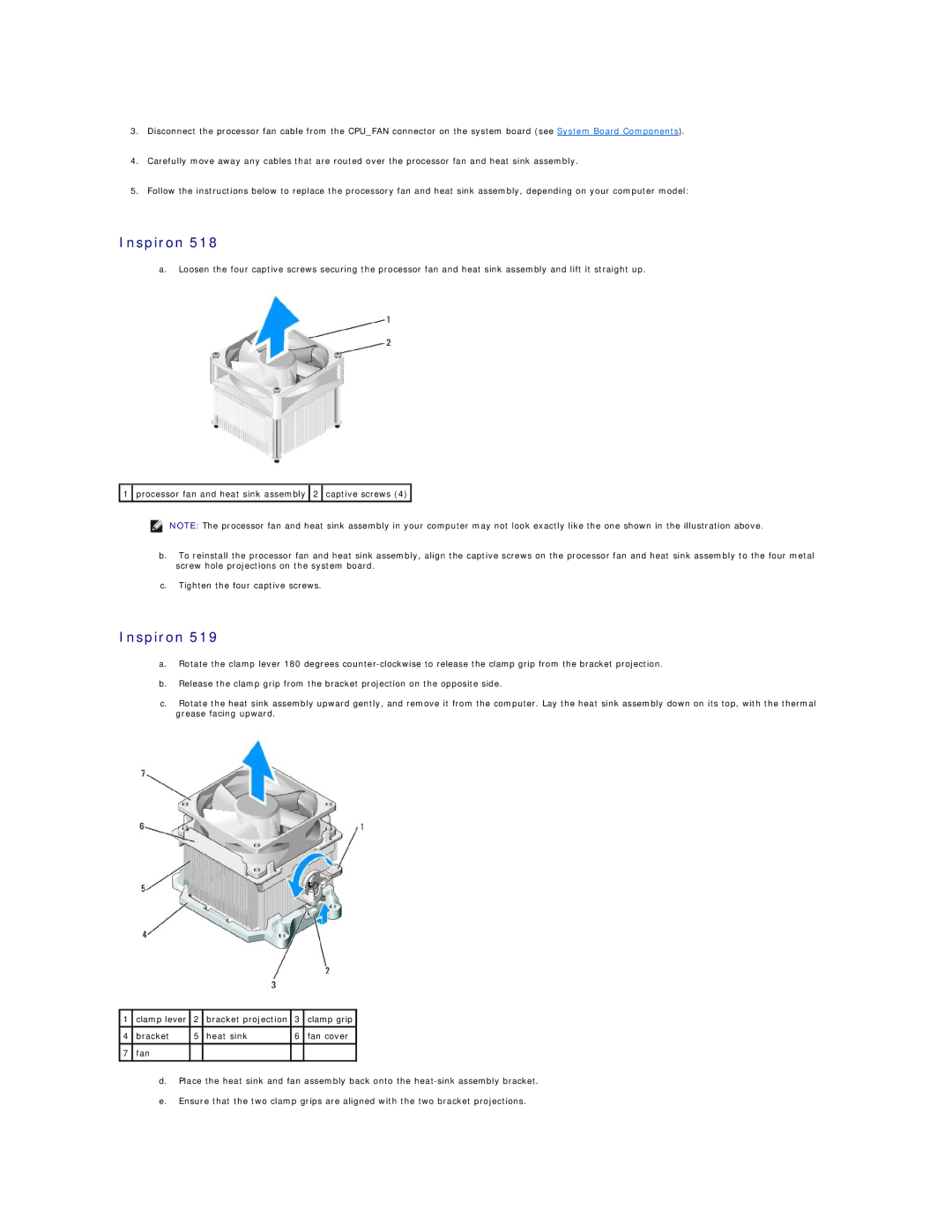 Dell 518 manual Inspiron 