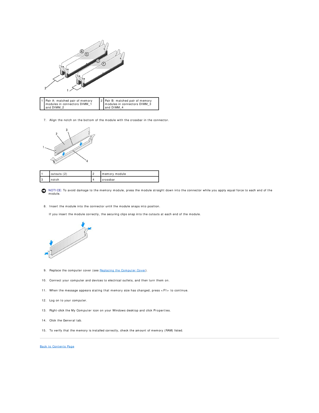 Dell 518 manual Back to Contents 