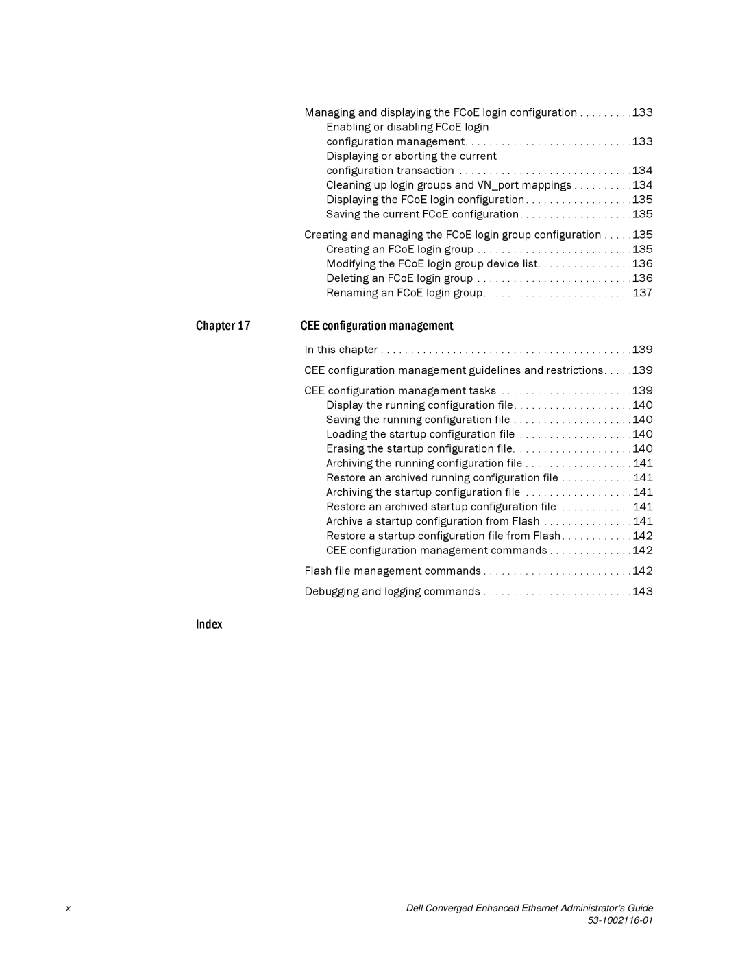 Dell 53-1002116-01 manual Chapter CEE configuration management 