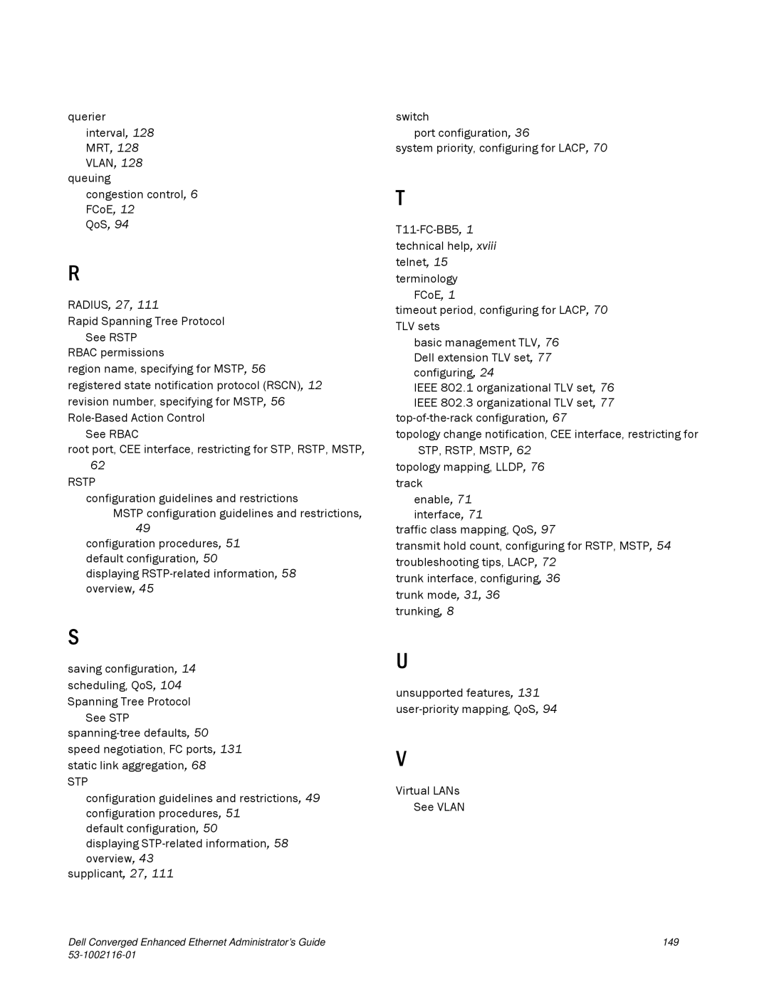 Dell 53-1002116-01 manual Rstp 