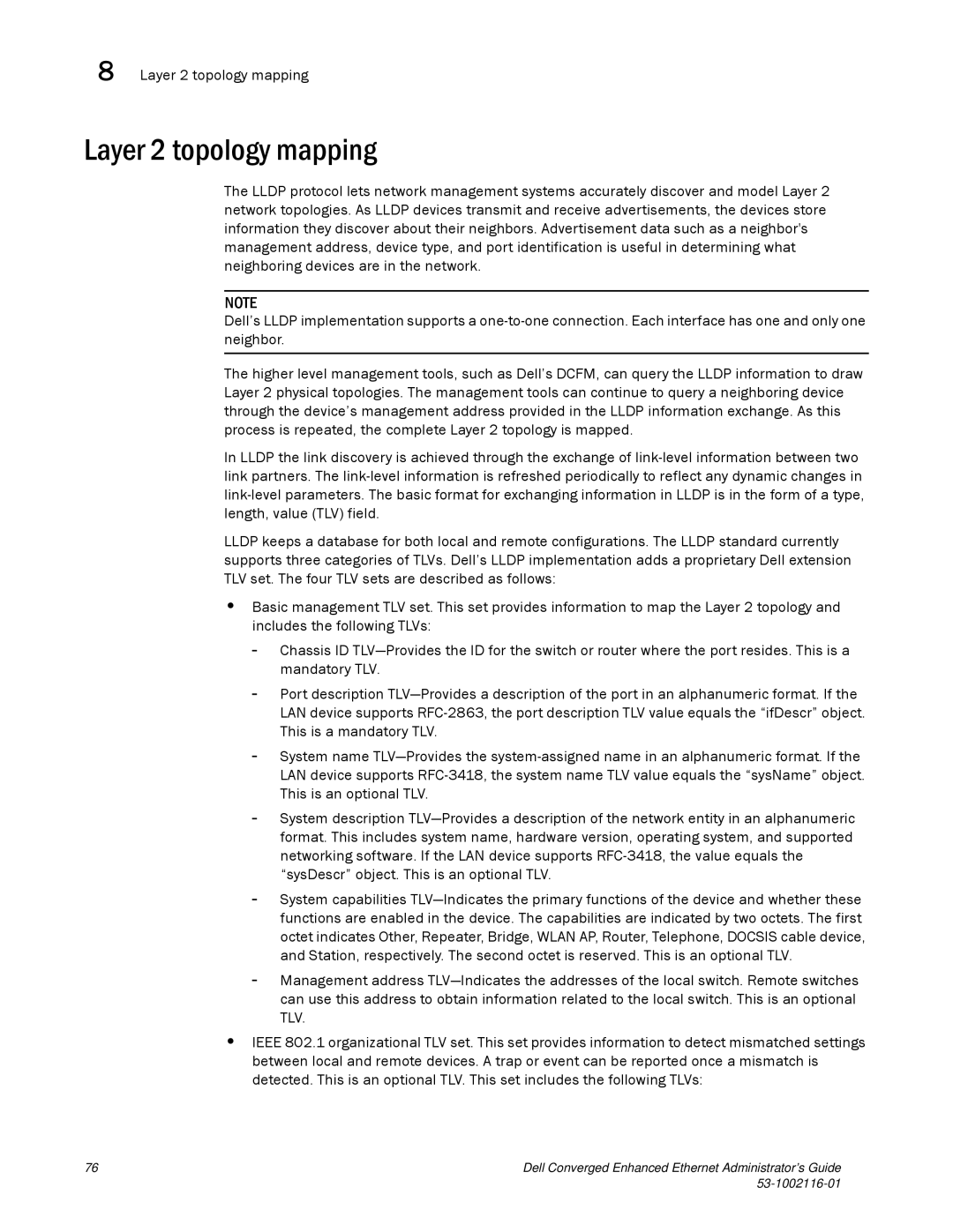 Dell 53-1002116-01 manual Layer 2 topology mapping 