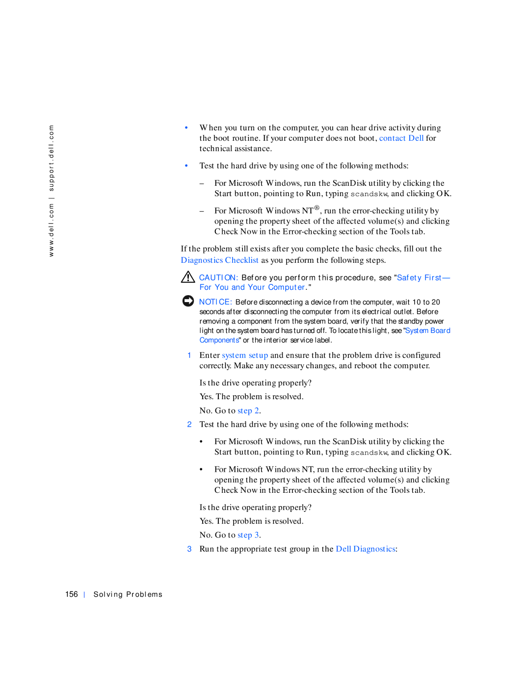 Dell 530 manual Solving Problems 