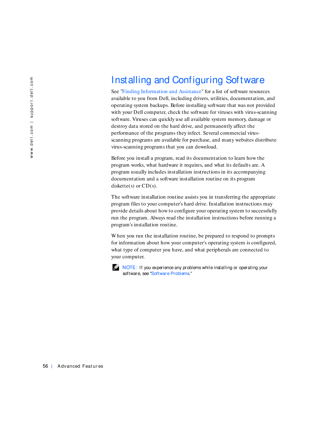 Dell 530 manual Installing and Configuring Software 