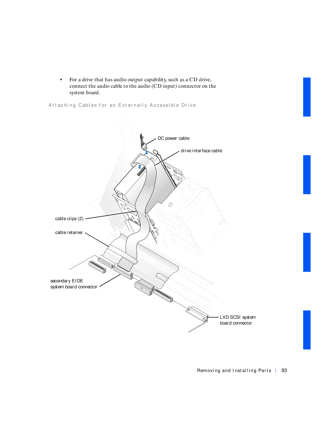 Dell 530 manual Removing and Installing Parts 