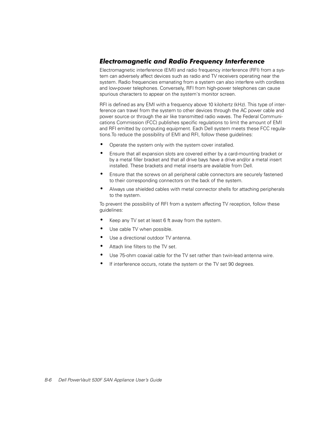 Dell manual Dell PowerVault 530F SAN Appliance User’s Guide 