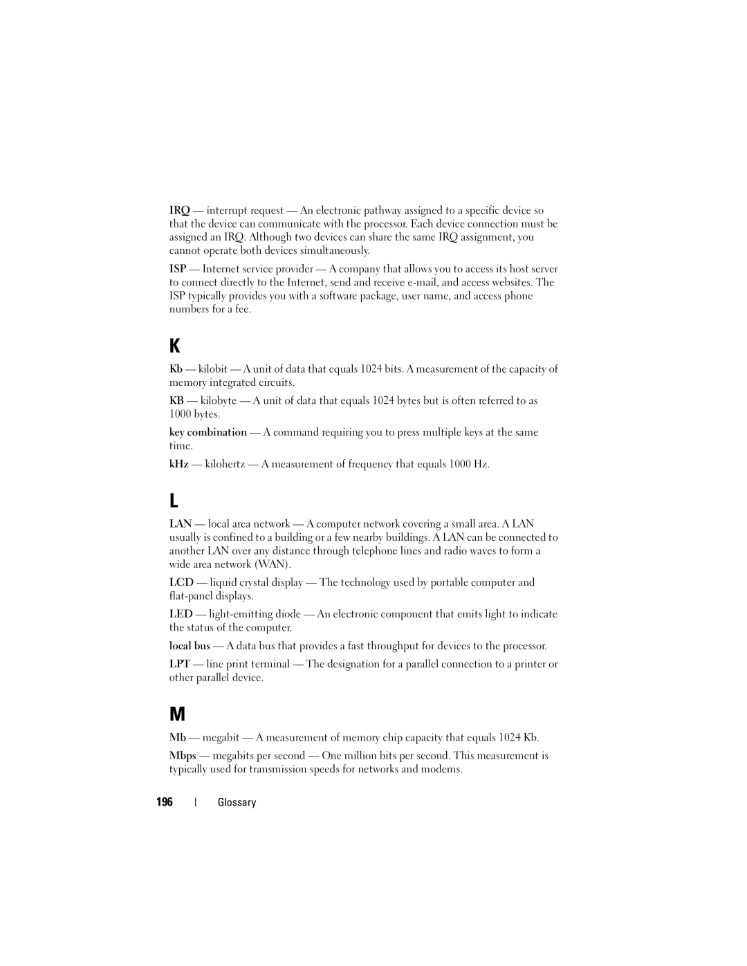 Dell 531 owner manual 196 