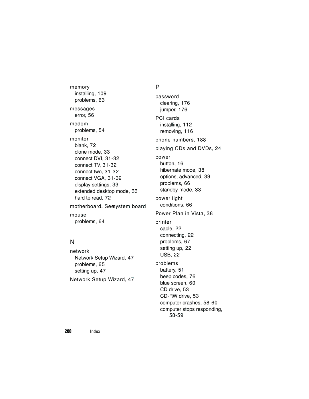 Dell 531 owner manual 208 