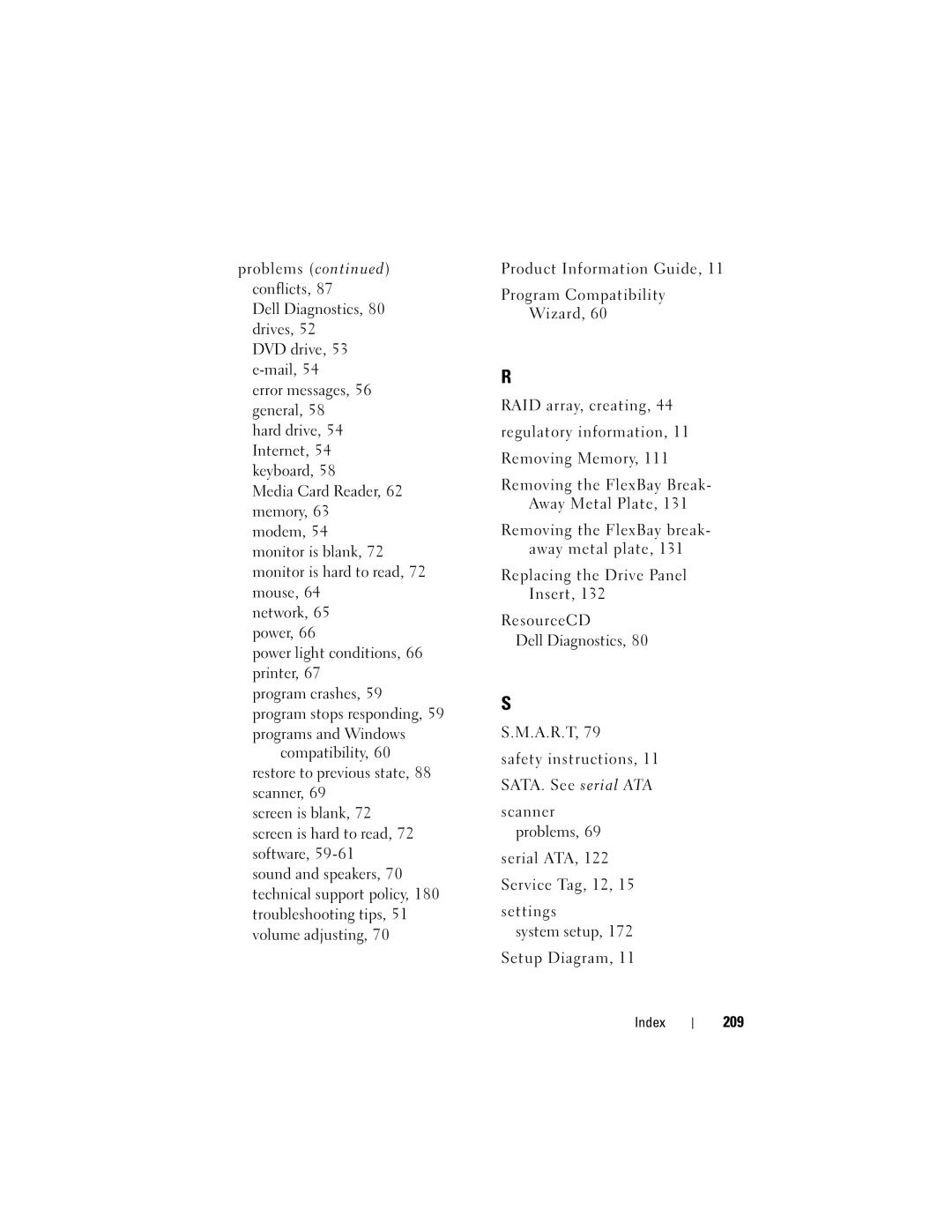 Dell 531 owner manual 209 