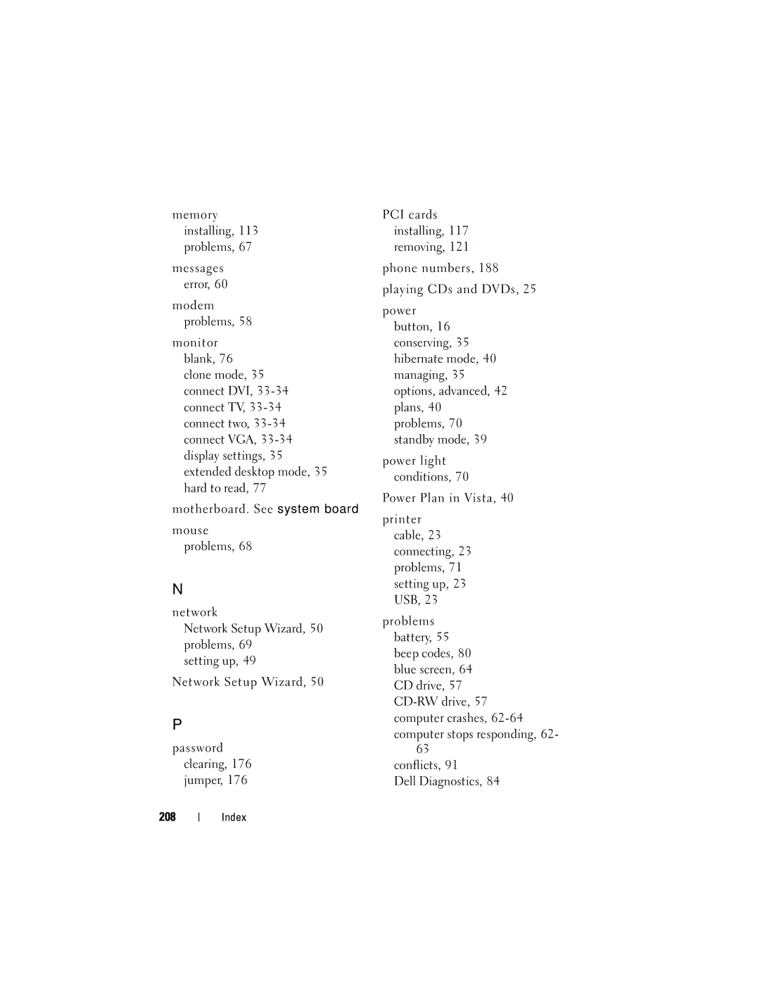 Dell 531S owner manual 208 