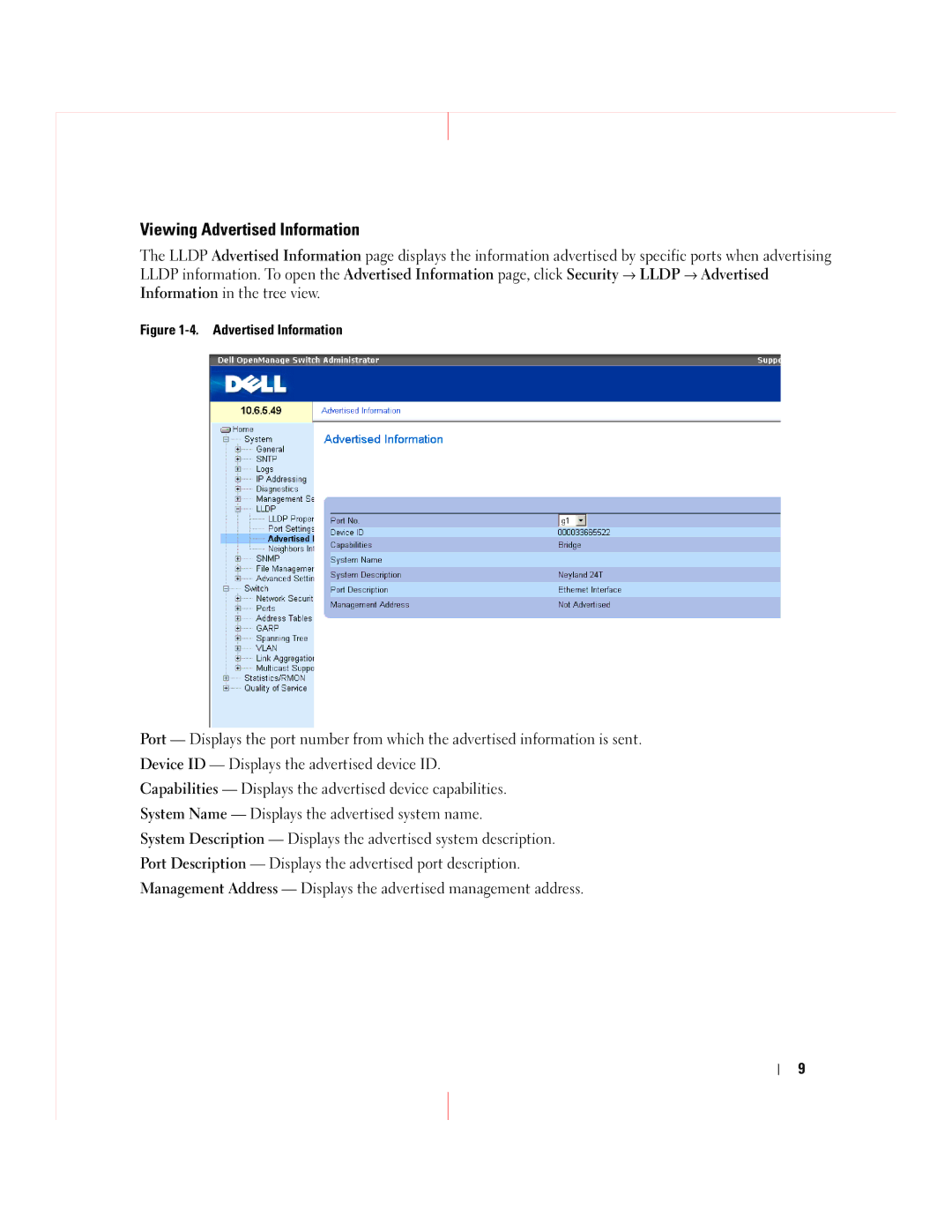 Dell 5324 manual Viewing Advertised Information 