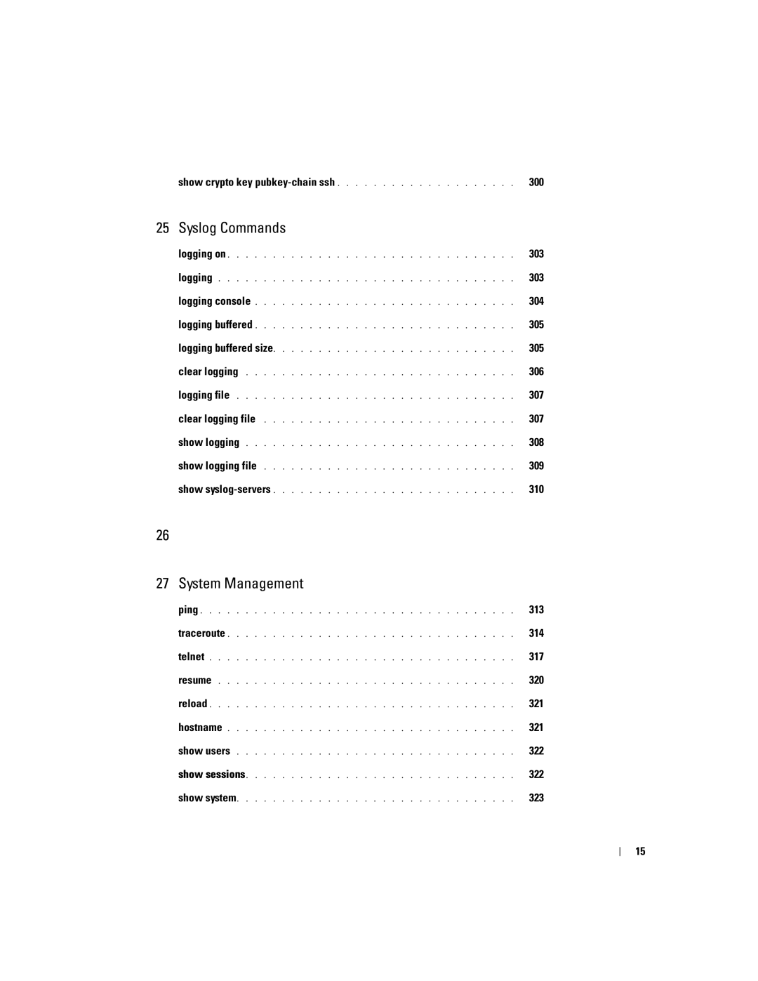 Dell 5324 manual Syslog Commands 