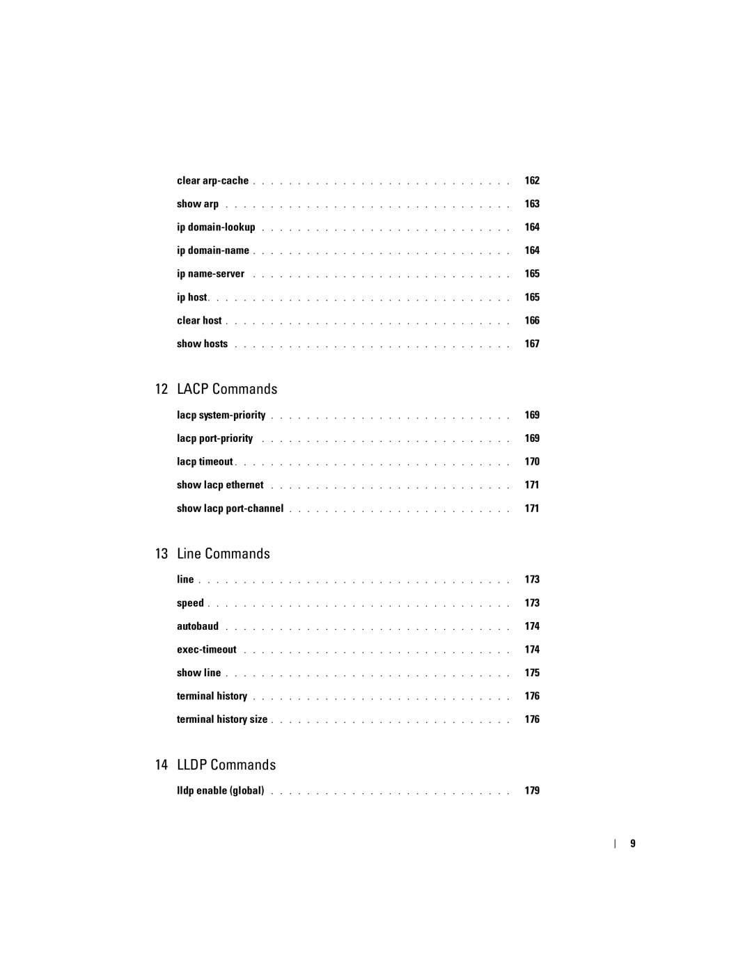 Dell 5324 manual Lacp Commands 