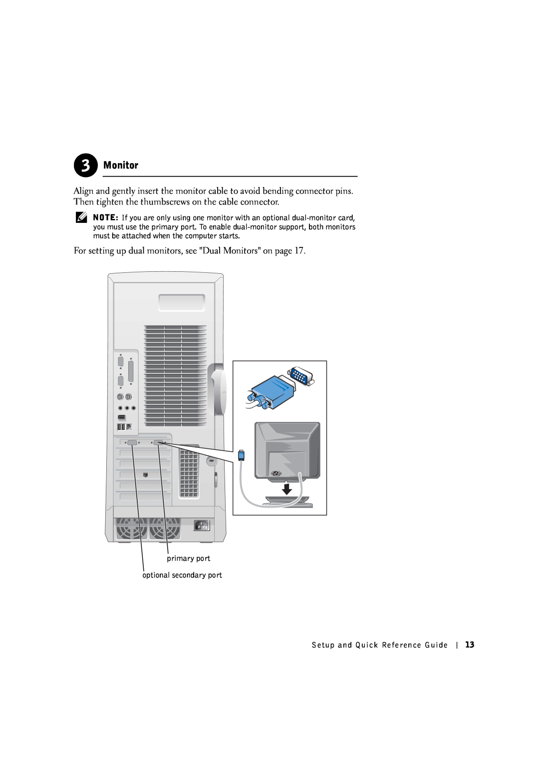 Dell 533CX manual For setting up dual monitors, see Dual Monitors on page 
