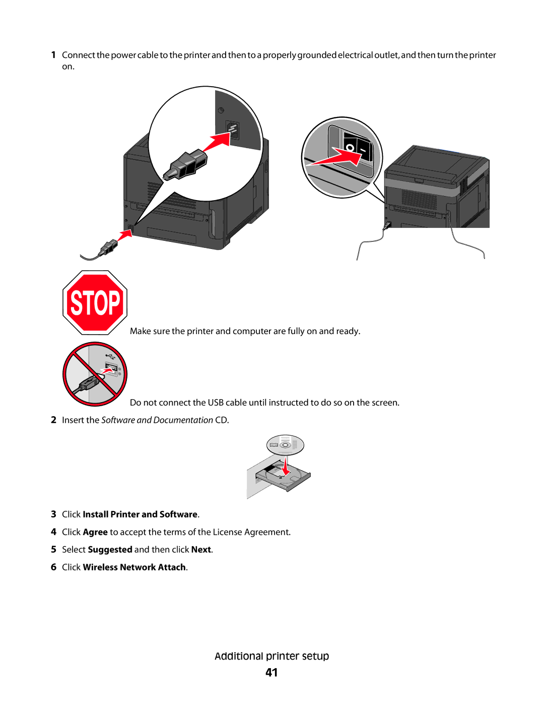 Dell 5230N/DN, 5350dn manual Click Install Printer and Software 