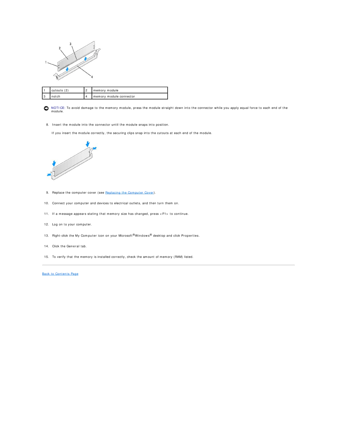 Dell 540 manual Back to Contents 