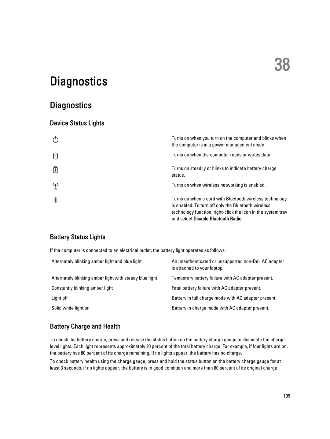 Dell E5520M owner manual Diagnostics 