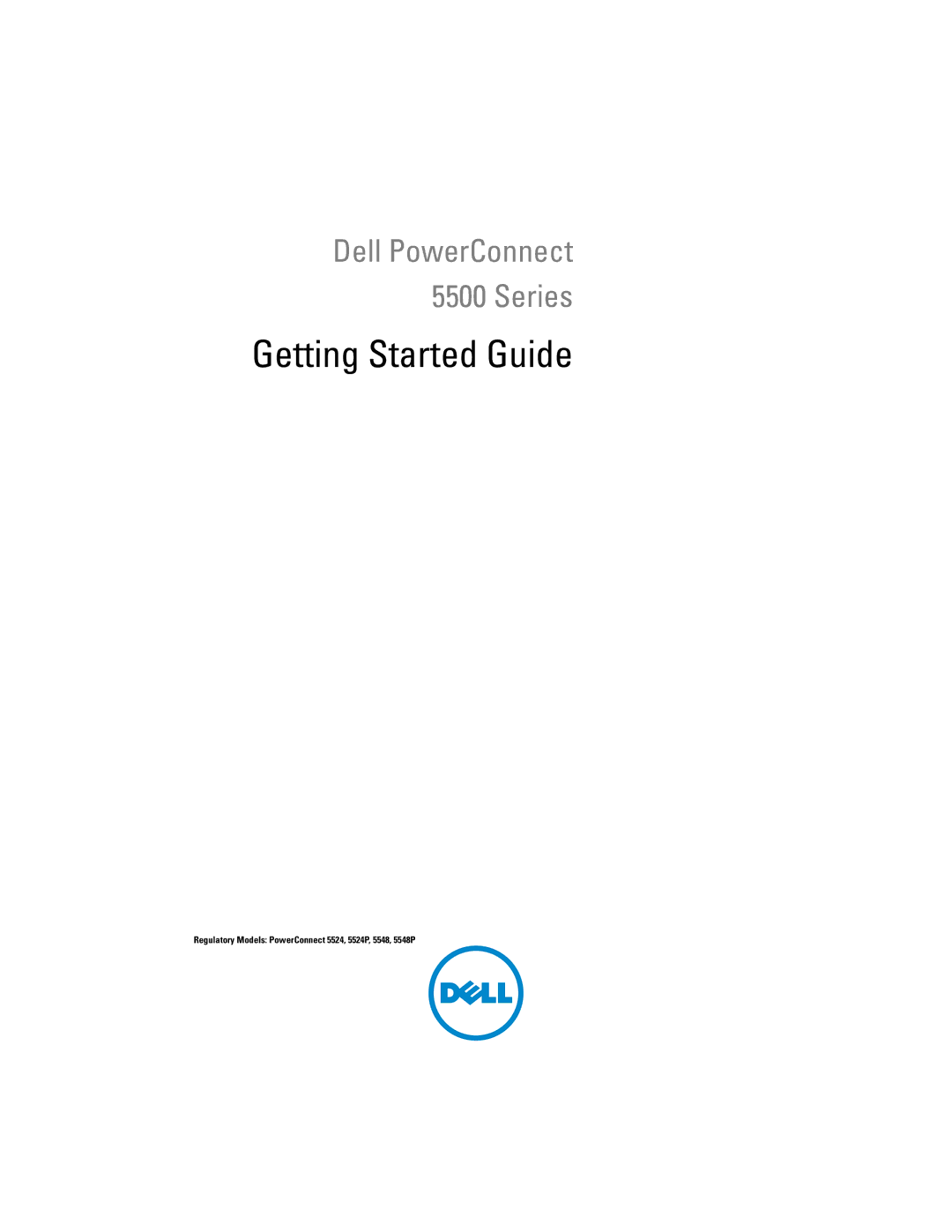 Dell 5548P, 5524P manual Getting Started Guide 