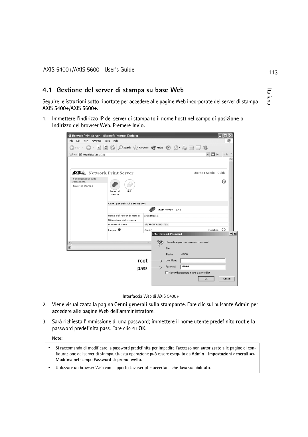 Dell 5400+, 5600+ manual Gestione del server di stampa su base Web, 113 