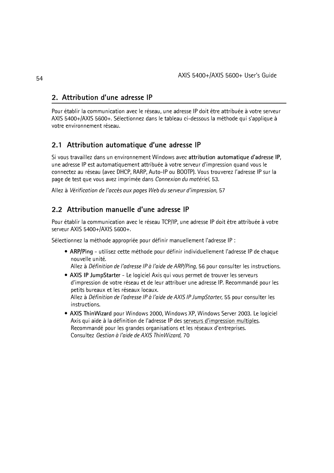 Dell 5600+ Attribution d’une adresse IP, Attribution automatique d’une adresse IP, Attribution manuelle d’une adresse IP 