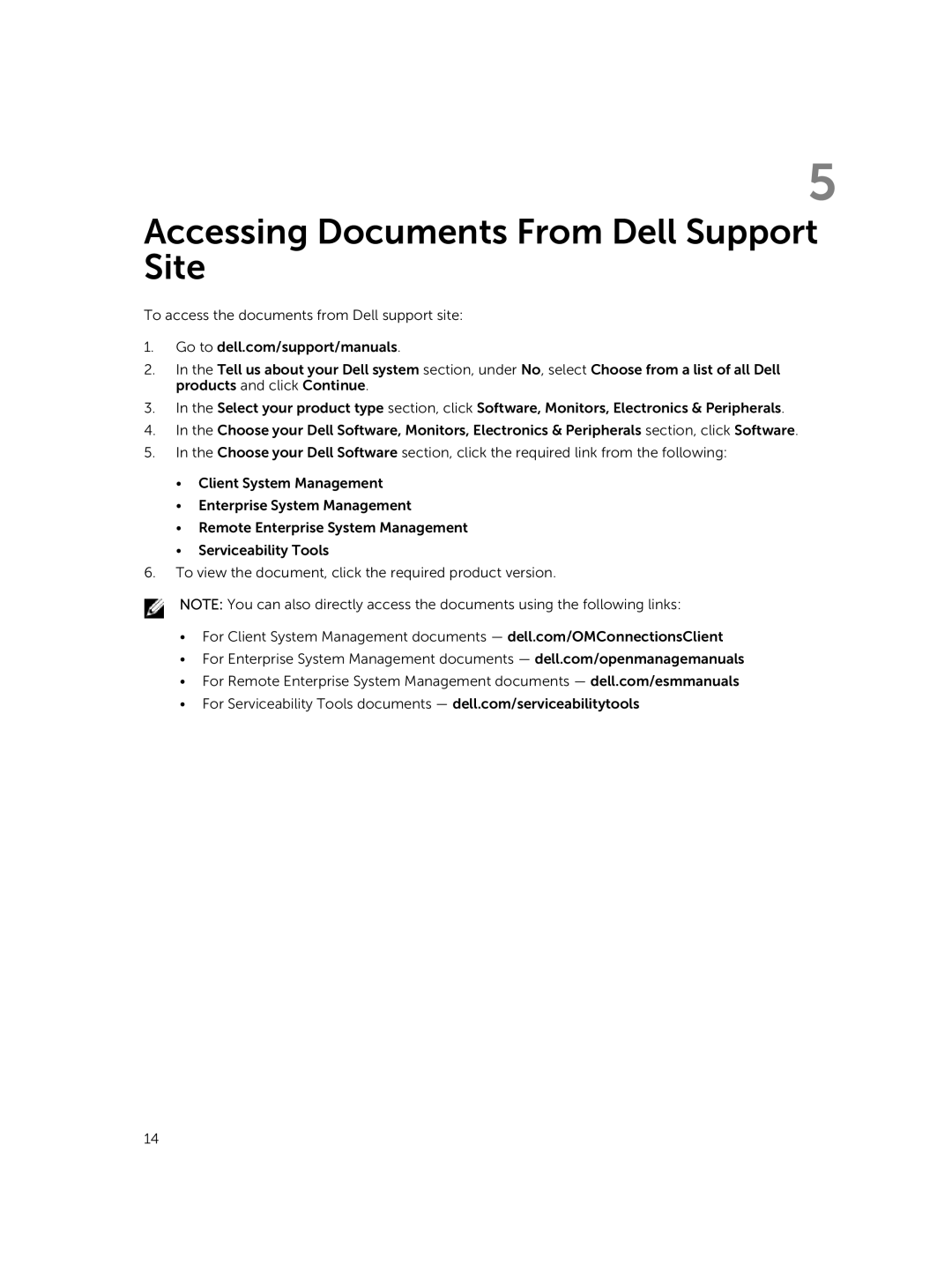 Dell 6 manual Accessing Documents From Dell Support Site 