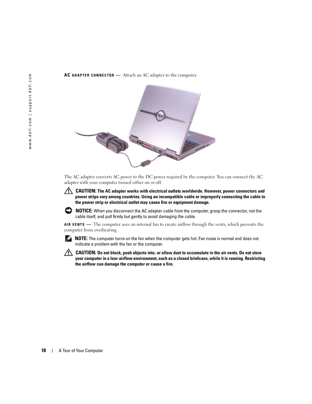 Dell 600m, PP05L owner manual Tour of Your Computer 