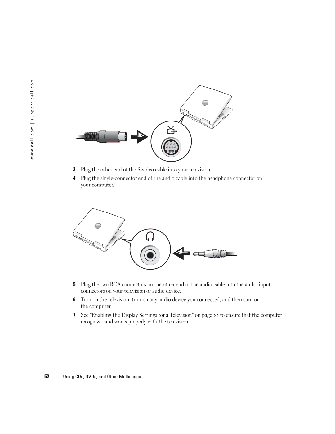 Dell 600m, PP05L owner manual Using CDs, DVDs, and Other Multimedia 