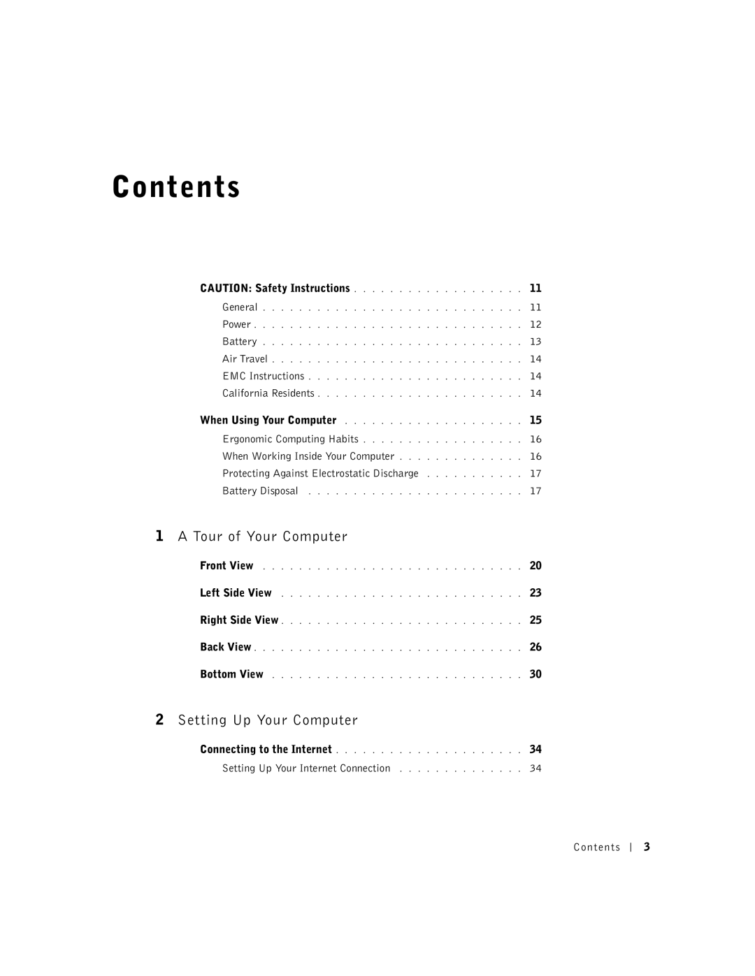 Dell 600m owner manual Contents 