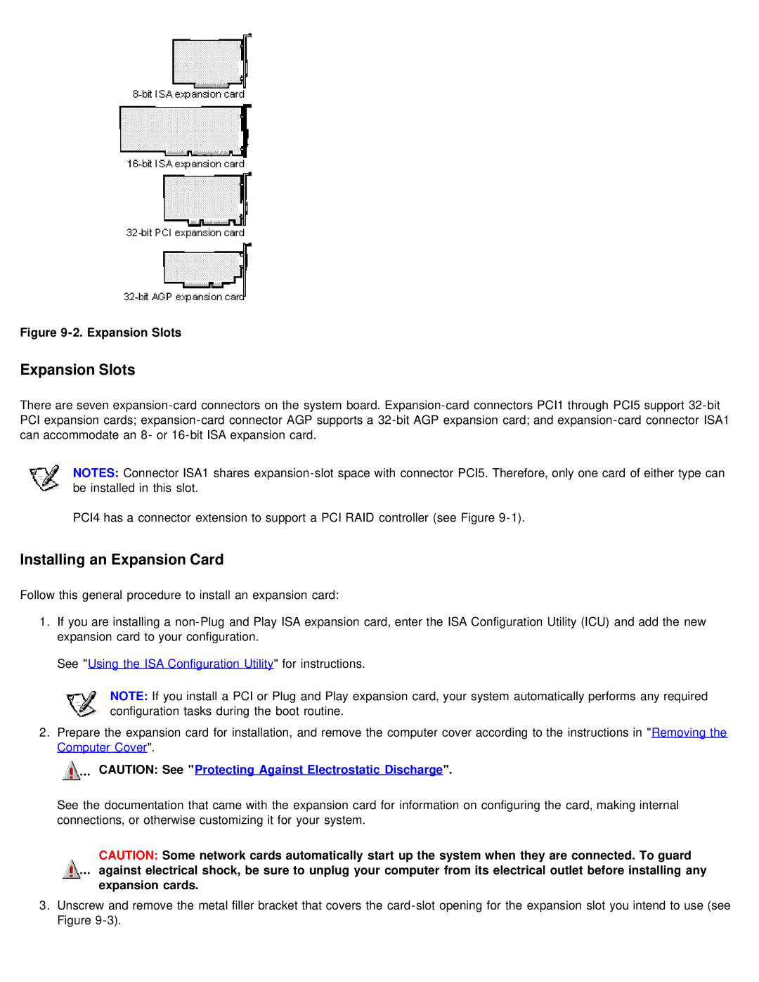 Dell 610 technical specifications Expansion Slots, Installing an Expansion Card 