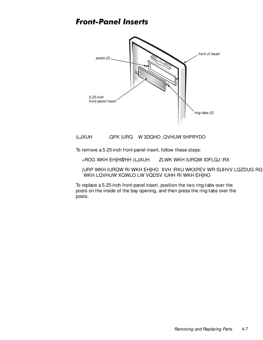 Dell 610 manual LJXUH5.25-inch,QFK, URQW3DQHO,QVHUWV 