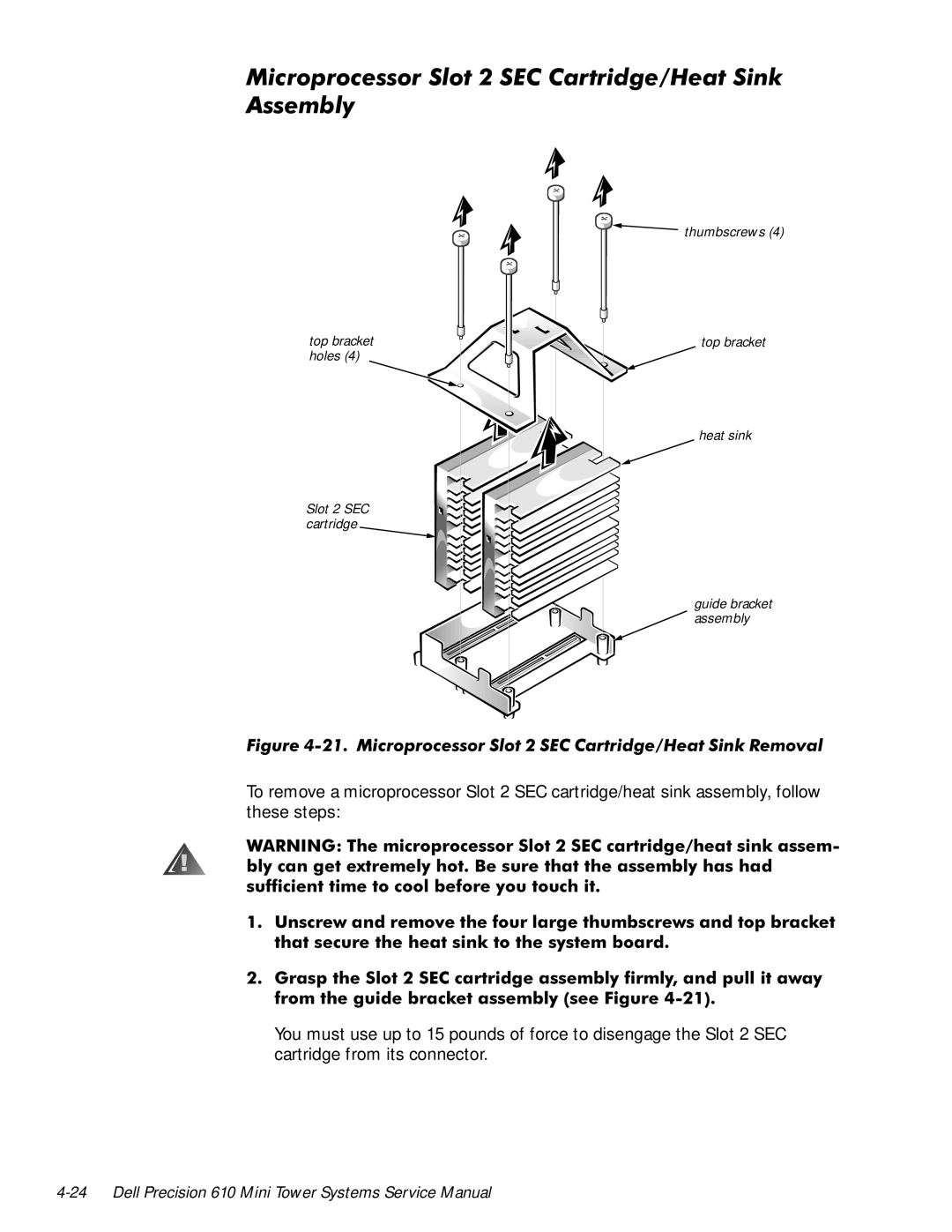 Dell 610 manual 0LFURSURFHVVRU6ORW6&&DUWULGJH+HDW6LQN $VVHPEO, LJXUH0LFURSURFHVVRU 