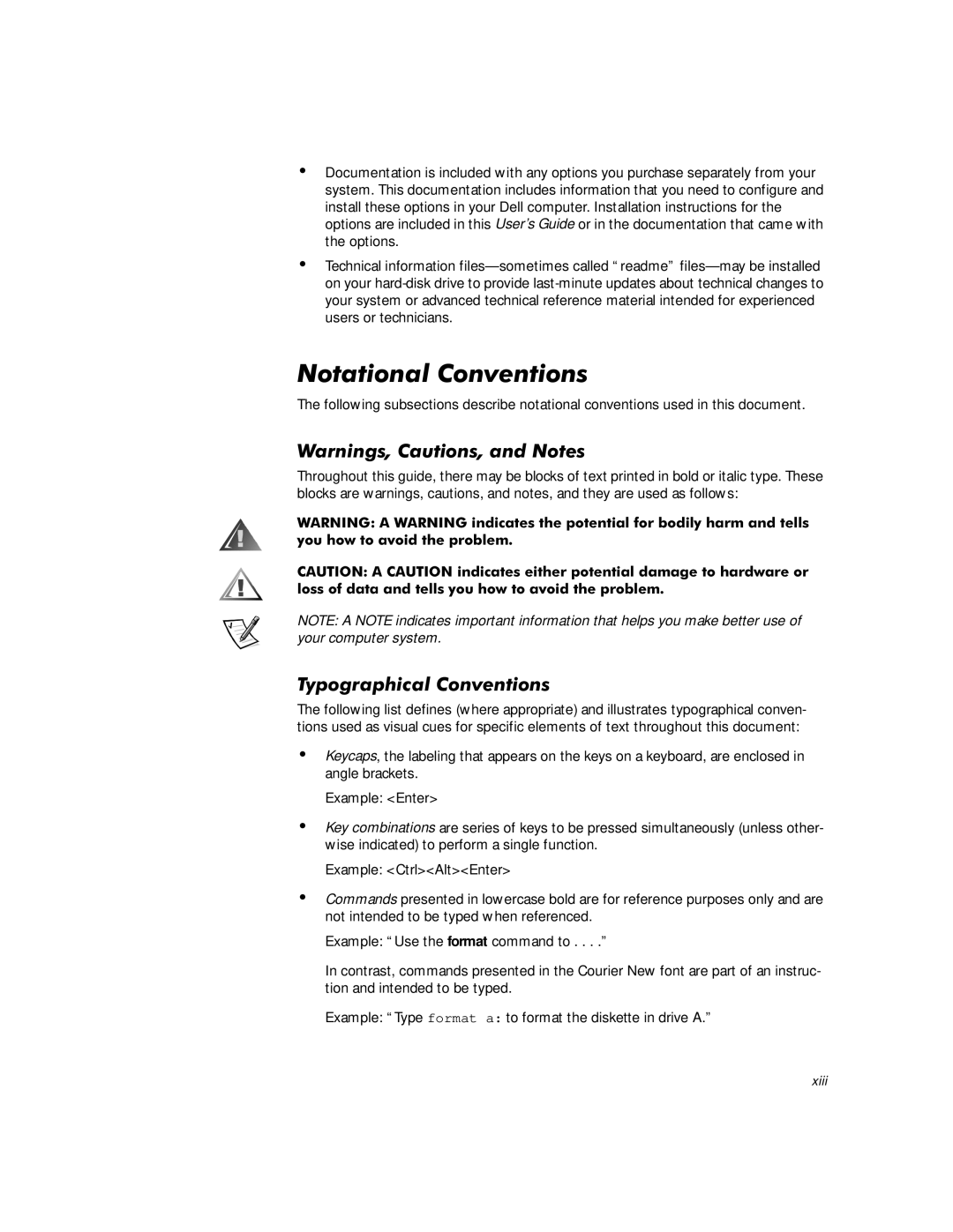 Dell 610 manual 1RWDWLRQDO&RQYHQWLRQV, DUQLQJV&DXWLRQV QG1 WHV, Srjudsklfdo&Rqyhqwlrqv 