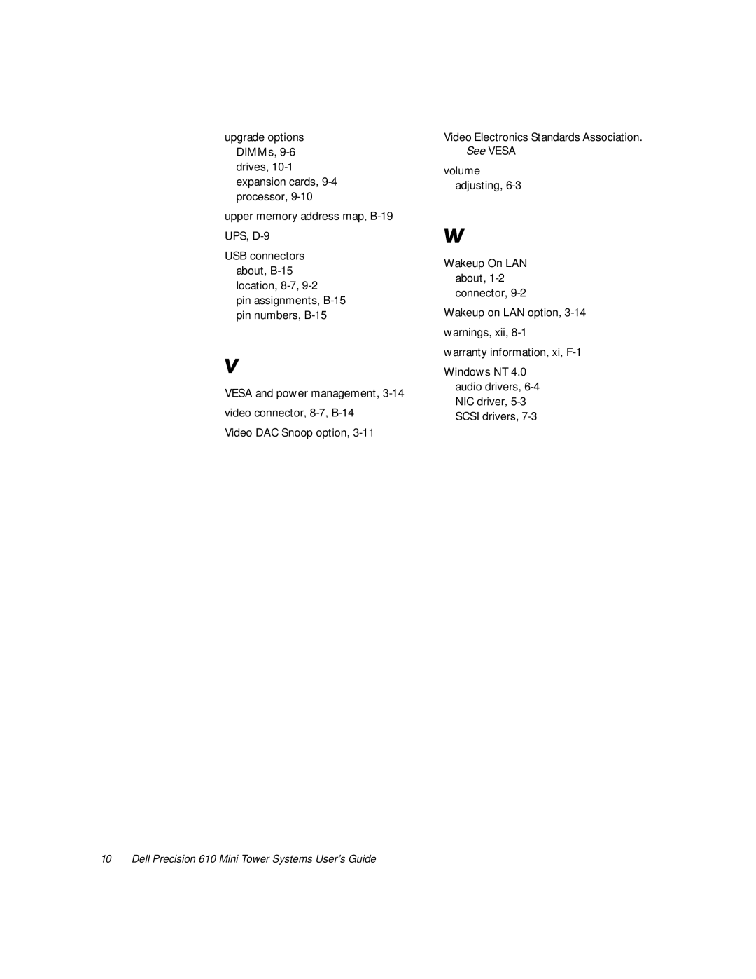 Dell 610 manual Upgrade options, DIMMs 